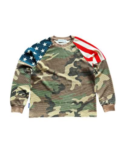America Waffle Knit - Camo
