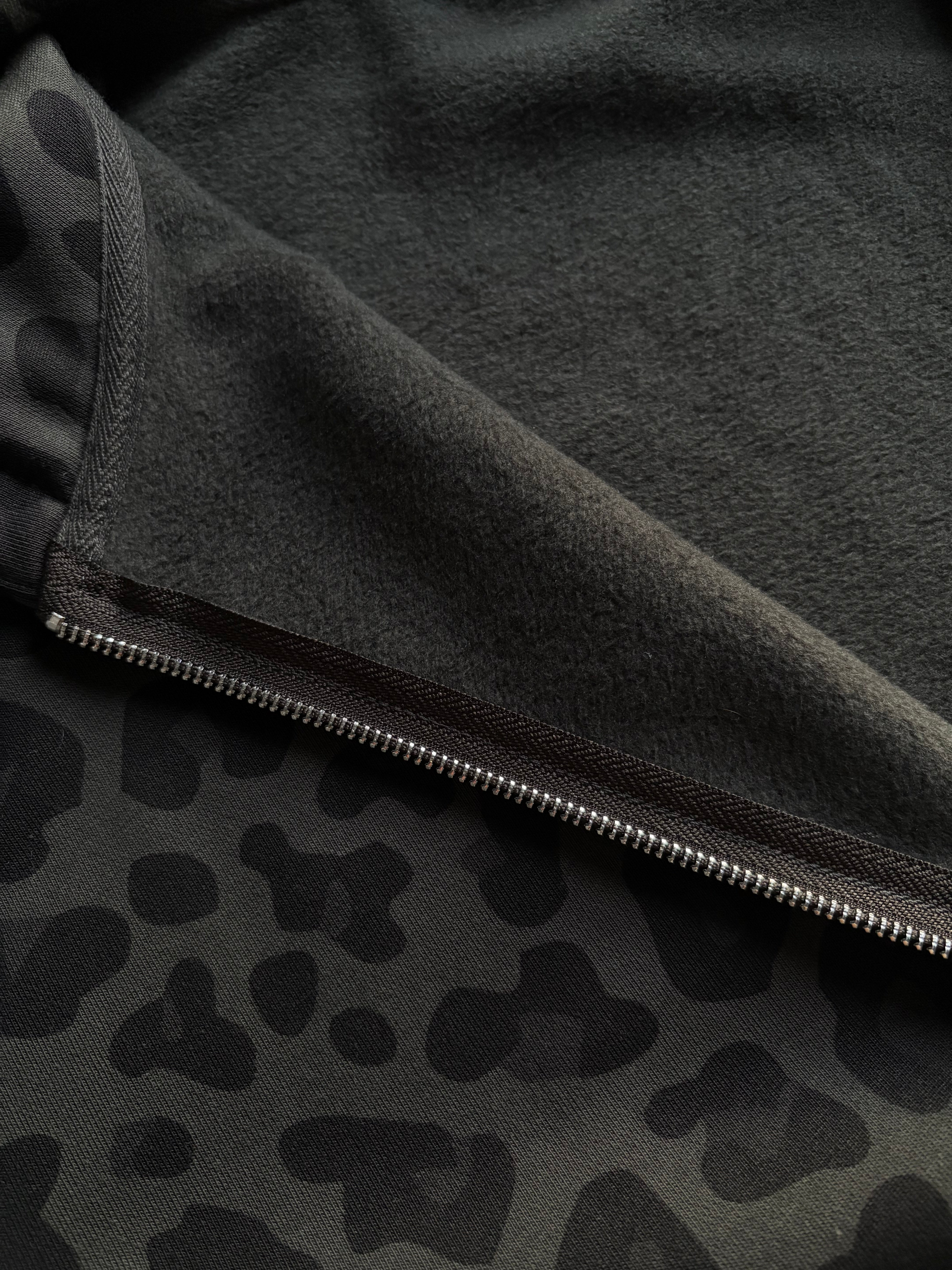 LEOPARD ZIP HOODIE