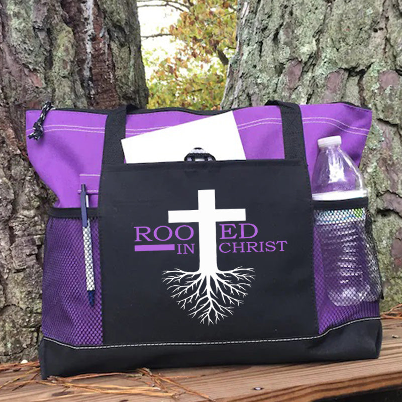 Rooted in Christ Tote Bag