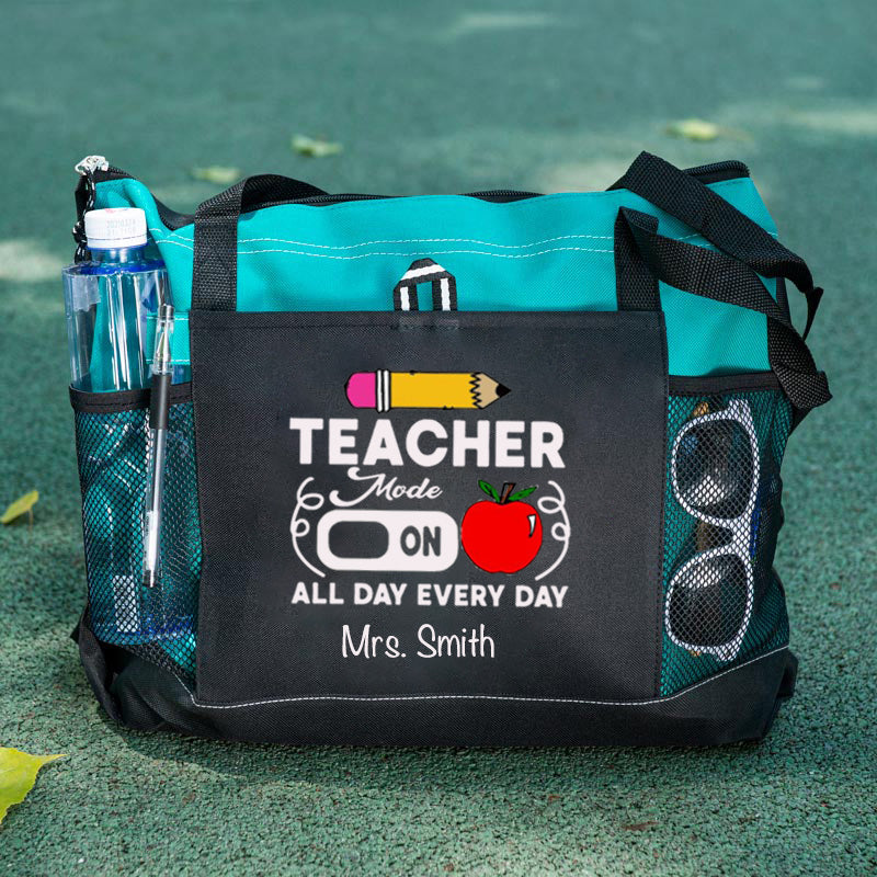 Teacher Mode on All Day Every Day Tote Bag
