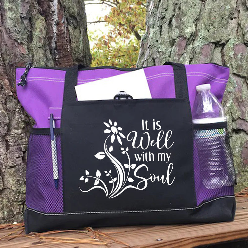 It is well with my soul christian tote