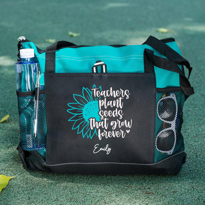 Teachers Plant Seeds That Grow Forever Tote Bag
