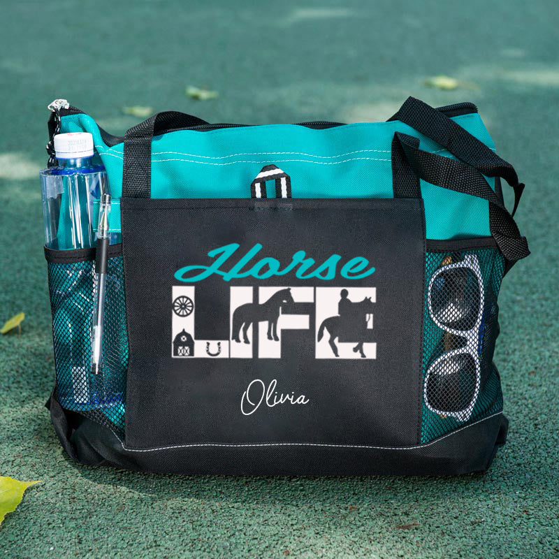 Custom Horse Life Tote Bag