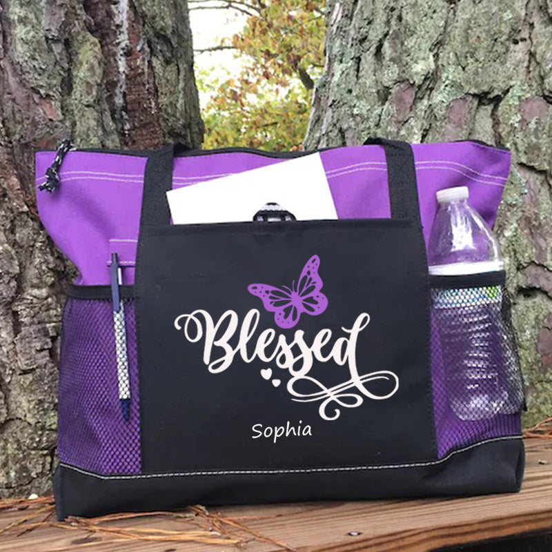 Blessed and Believe Tote Bag Personslized Gift