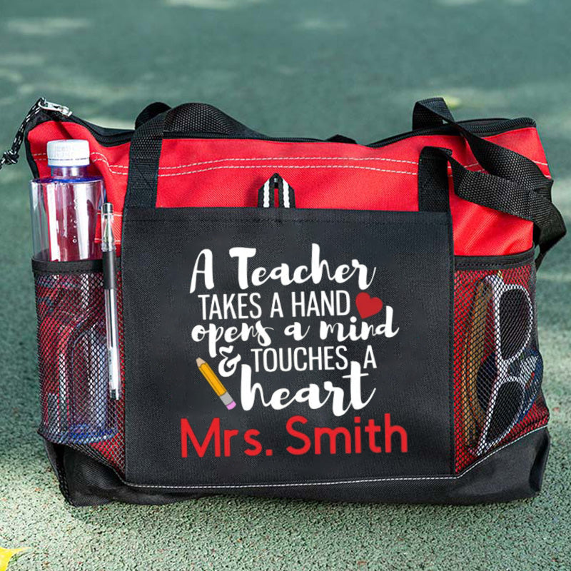 Personalized Teacher Tote, Teacher Gift, Teacher Bag
