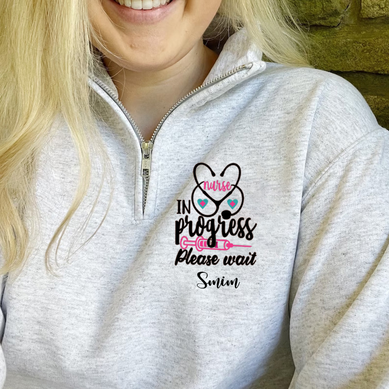 Nurse in Progress Pullover Sweatshirt