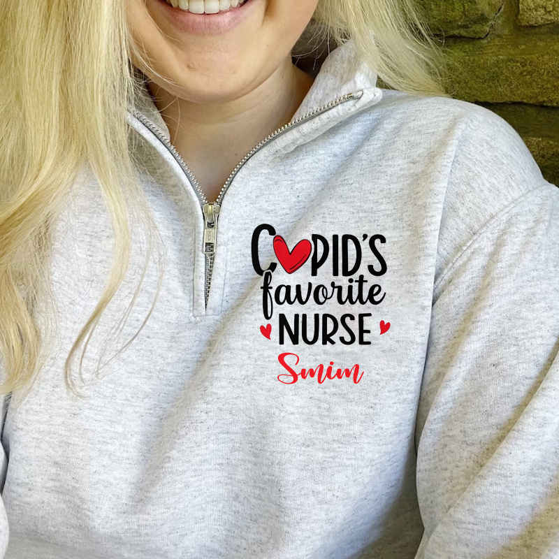 Cupid's Favorite Nurse Pullover Sweatshirt