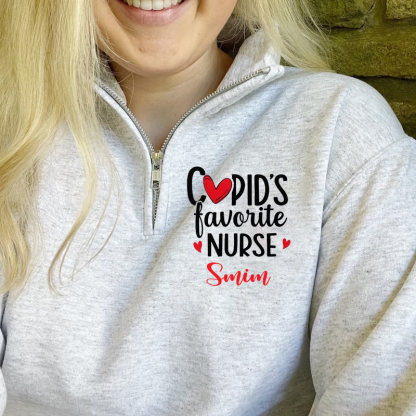Cupid's Favorite Nurse Pullover Sweatshirt