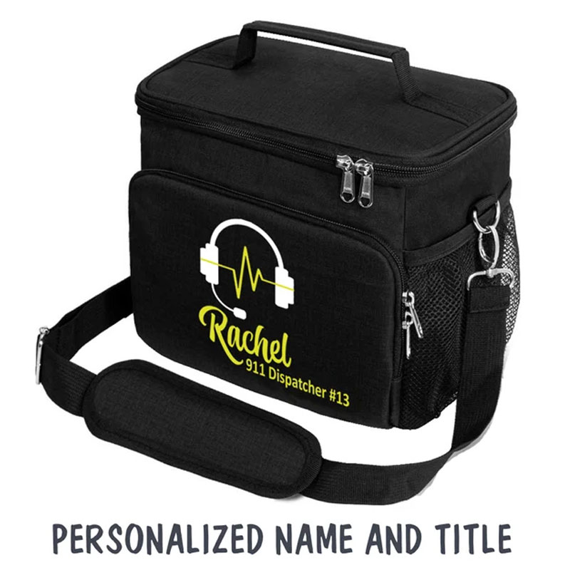 Custom 911 Dispatcher Lunch Bag, EMD Lunch Bag
