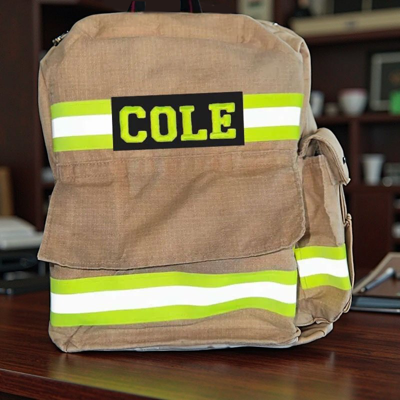 Firefighter Turnouts Backpack with Embroidery Name