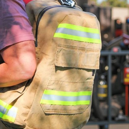 Firefighter Turnouts Backpack with Embroidery Name