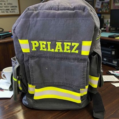 Firefighter Turnouts Backpack with Embroidery Name
