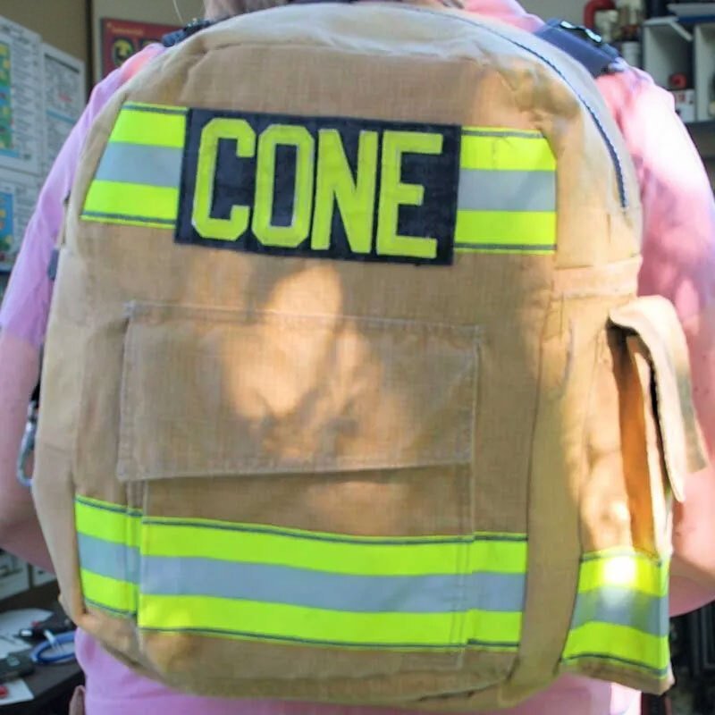 Firefighter Turnouts Backpack with Embroidery Name