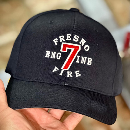 Personalized Your City /Number/ Name(Back) Embroidery Mesh Back Firefighter Hat