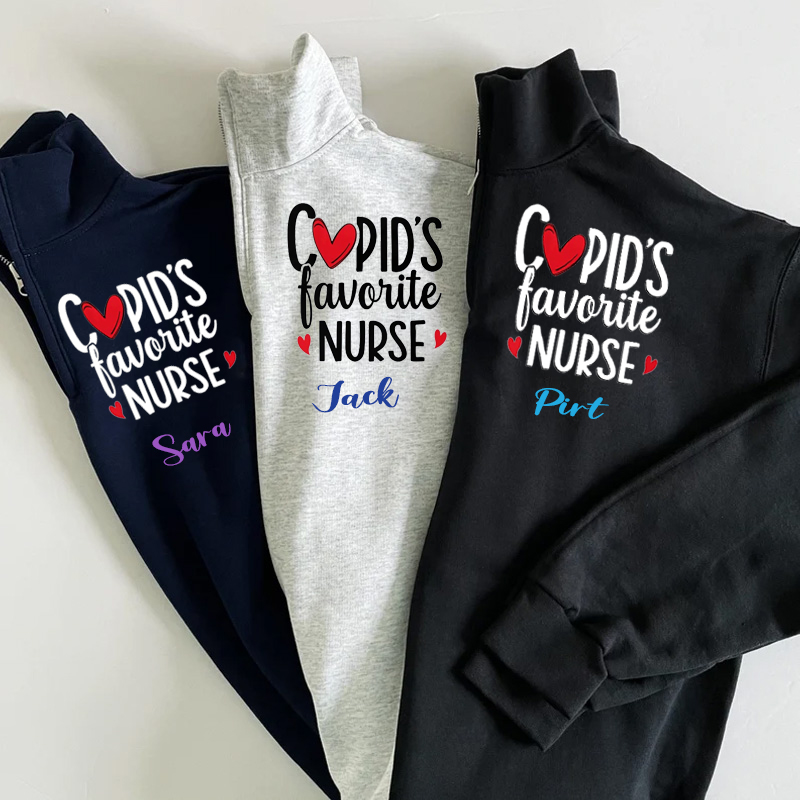 Cupid's Favorite Nurse Pullover Sweatshirt