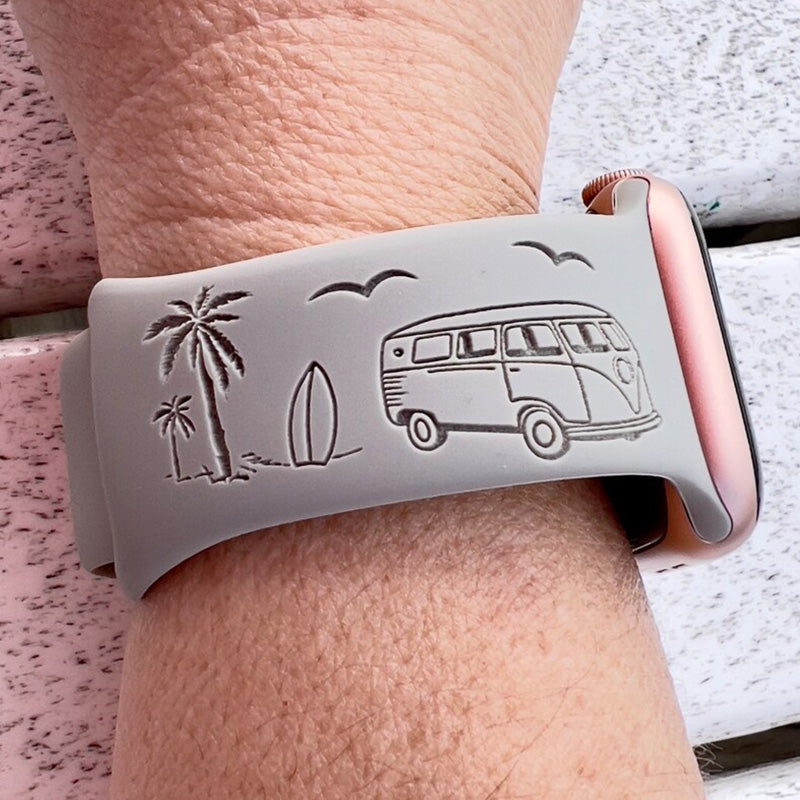 Ocean Surfing and Wave Design Watch Band for Apple