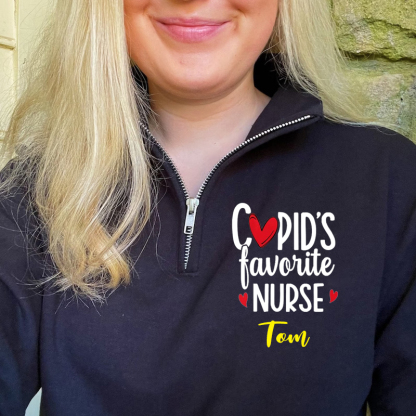 Cupid's Favorite Nurse Pullover Sweatshirt