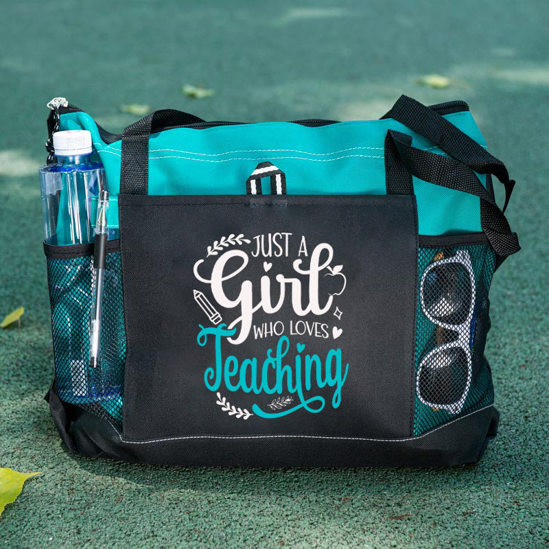 Just A Girl Who Loves Teaching Teacher Tote Bag