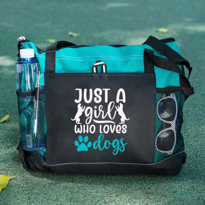 Just a Girl Who Loves Dogs Tote Bag Dog lover Tote Bag