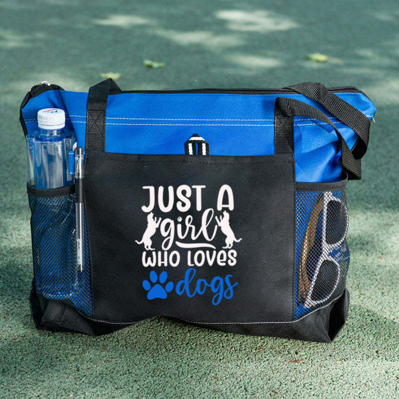 Just a Girl Who Loves Dogs Tote Bag Dog lover Tote Bag