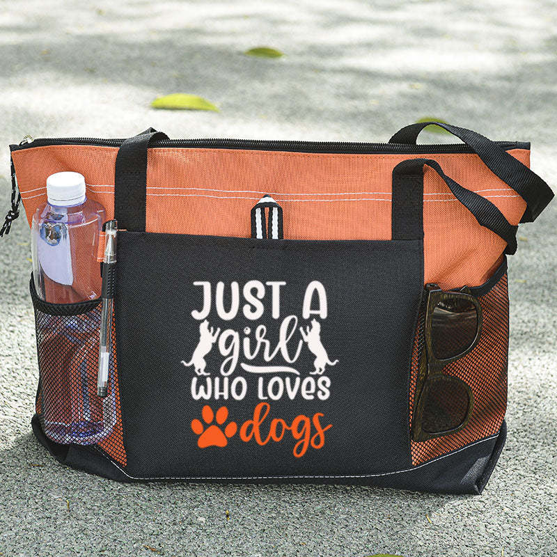 Just a Girl Who Loves Dogs Tote Bag Dog lover Tote Bag