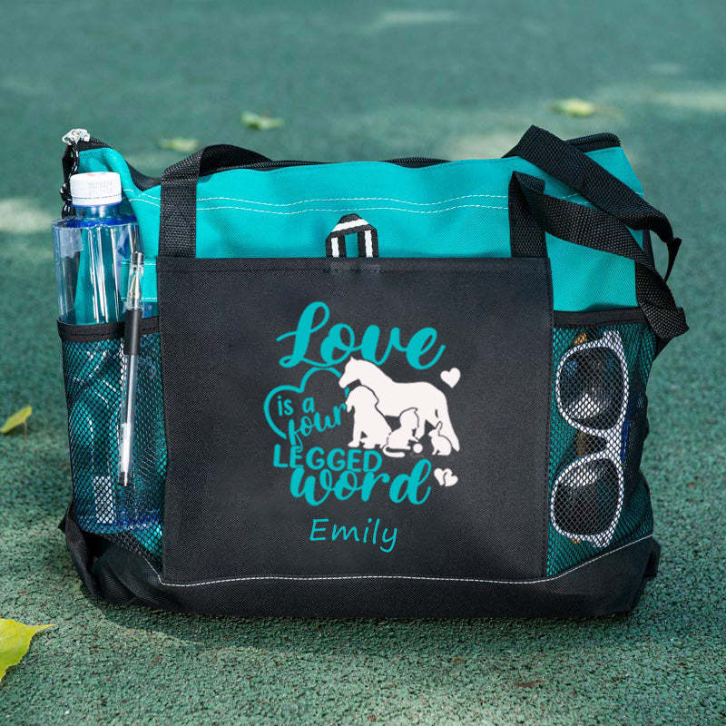 Love Is A Four Legged Word Tote Bag