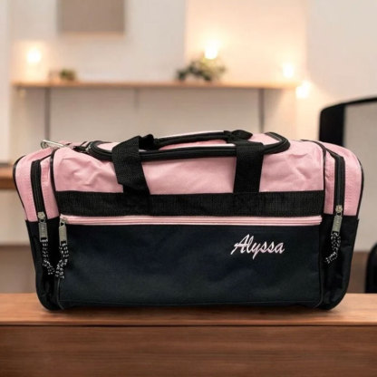 Personalized Duffle Bag Dual Front Mesh Pockets