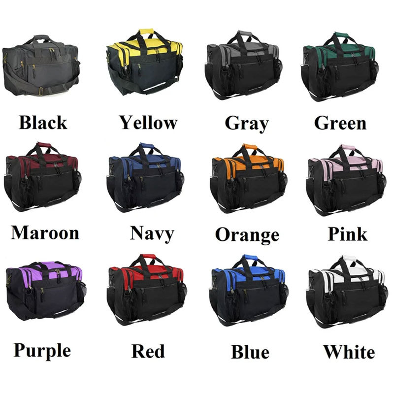 Personalized Duffle Bag Dual Front Mesh Pockets