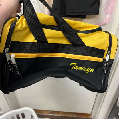 Personalized Duffle Bag Dual Front Mesh Pockets