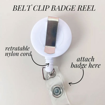 Clay Badge Reel for Nurse Stethoscope Badge Cute Nurse Gift