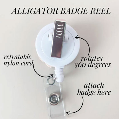 Clay Badge Reel for Nurse Stethoscope Badge Cute Nurse Gift