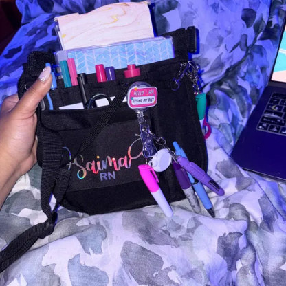 Personalized Nurse Fanny Pack, Hospital Bag with Lots of Storage Deep Pockets