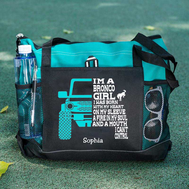 I'M A BRONCO GIRL Personalized Tote Bag