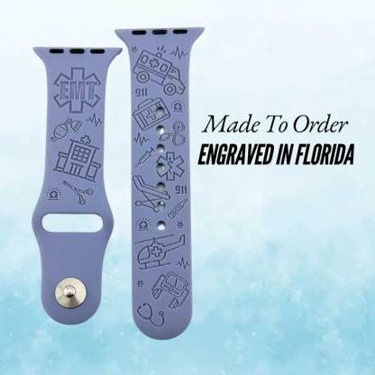  EMT Watch Band Personalized First Responder Engraved Watch Band