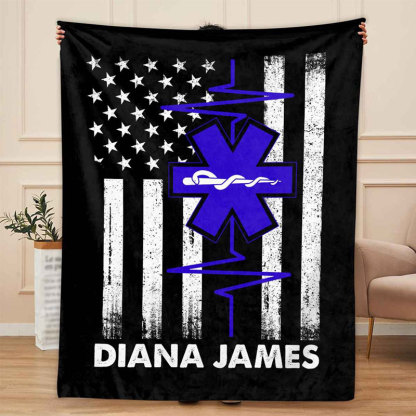 EMT Blanket, Paramedic Custom Name Blanket