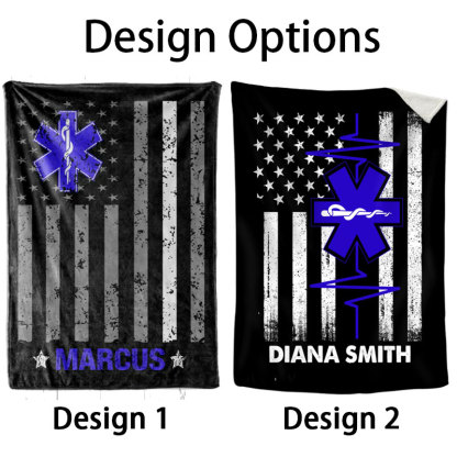 EMT Blanket, Paramedic Custom Name Blanket