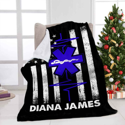 EMT Blanket, Paramedic Custom Name Blanket