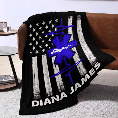 EMT Blanket, Paramedic Custom Name Blanket