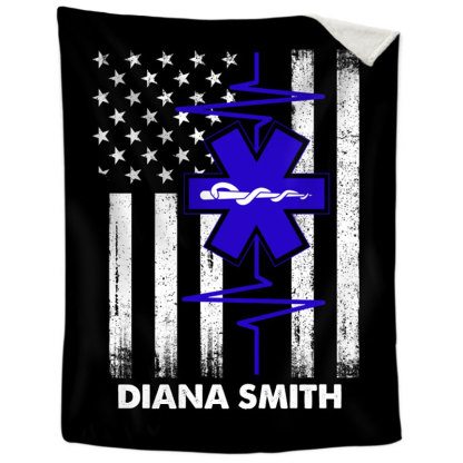 EMT Blanket, Paramedic Custom Name Blanket