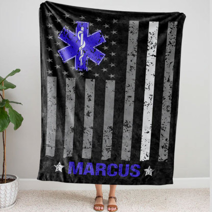 EMT Blanket, Paramedic Custom Name Blanket