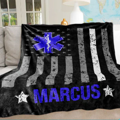 EMT Blanket, Paramedic Custom Name Blanket