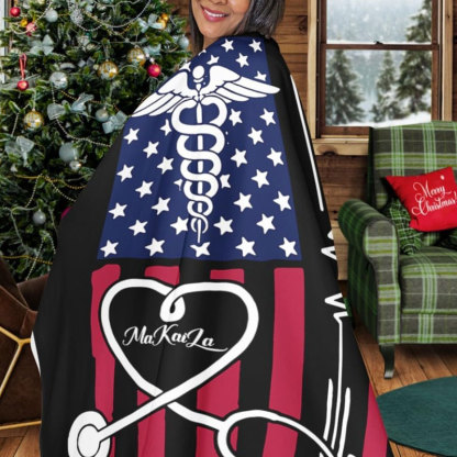 Personalized Medical Worker Blanket, EMT Blanket, Nurse Blanket