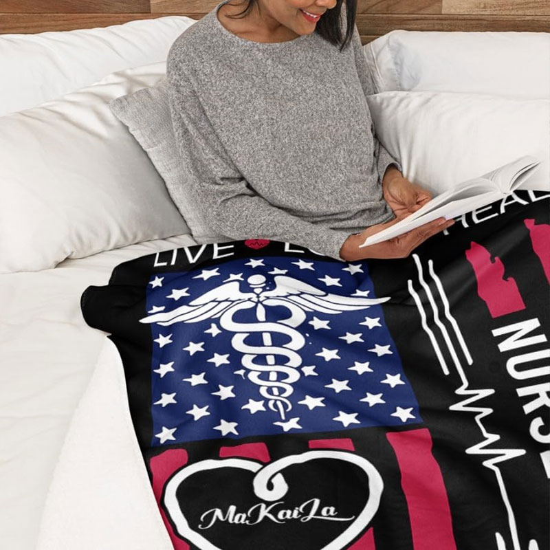 Personalized Medical Worker Blanket, EMT Blanket, Nurse Blanket