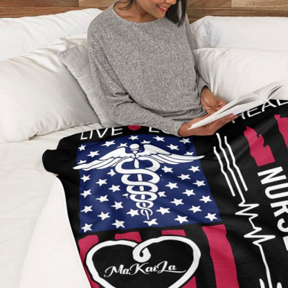 Personalized Medical Worker Blanket, EMT Blanket, Nurse Blanket