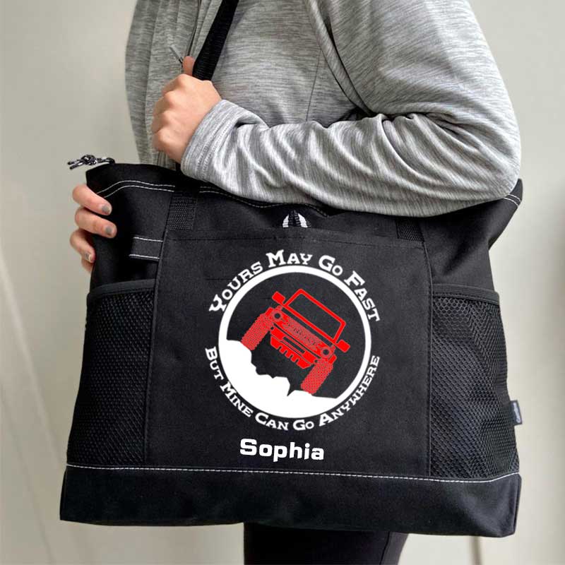 Bronco Can Go Anywhere Personalized Tote Bag