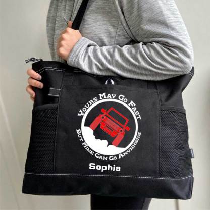 Bronco Can Go Anywhere Personalized Tote Bag