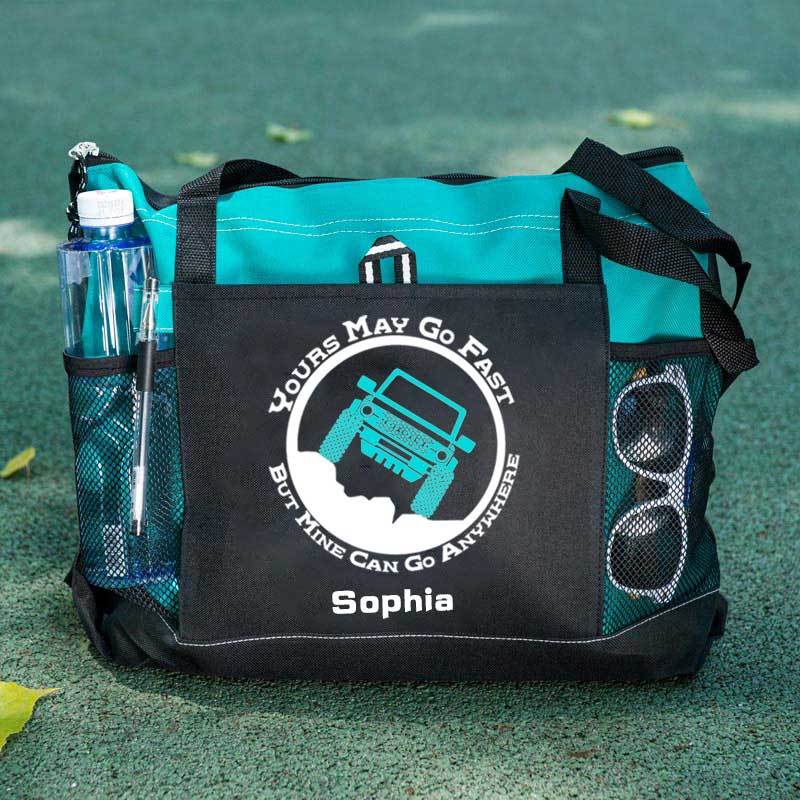 Bronco Can Go Anywhere Personalized Tote Bag