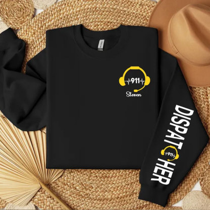 Custom 911 Dispatcher Creneck Sweatshirt, Pullover Hoodie