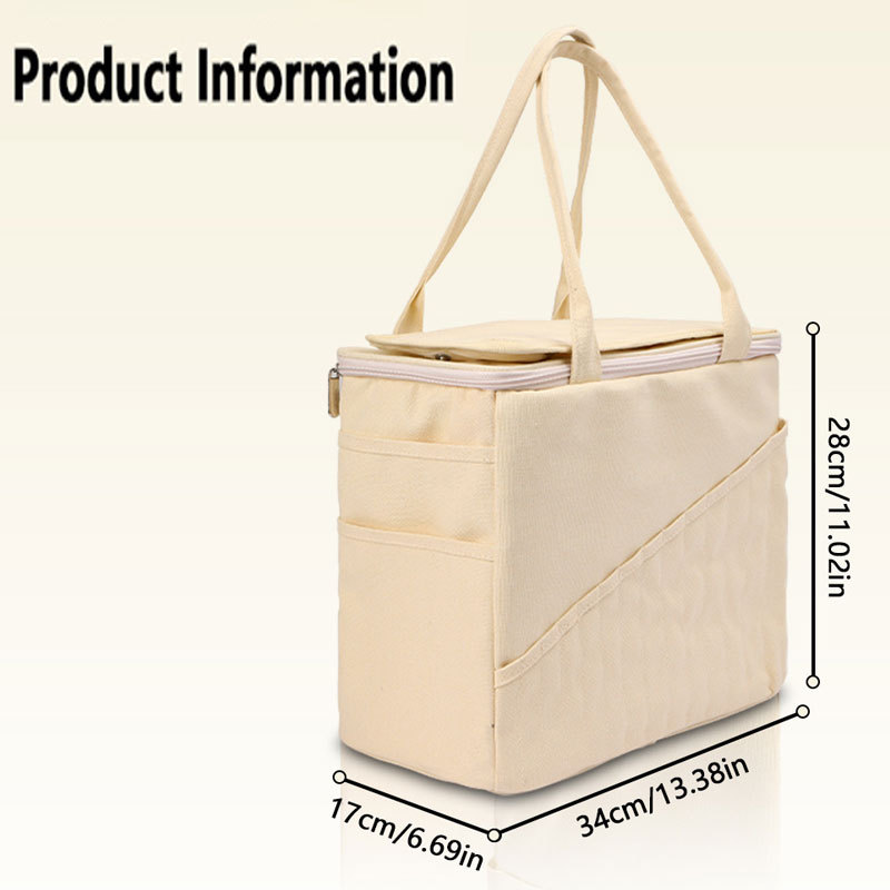 Personalization Canvas Crochet Bag, Gift For Knitter, Yarn Storage Organizer