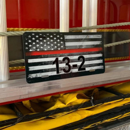 Custom Fire License Plates